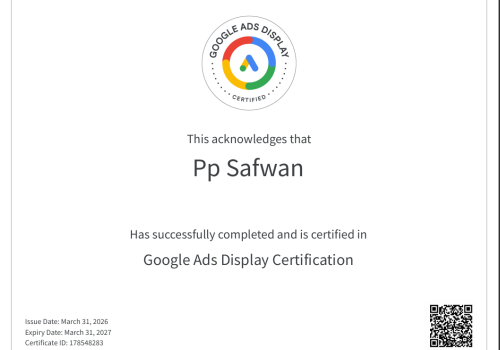 google display certificate
